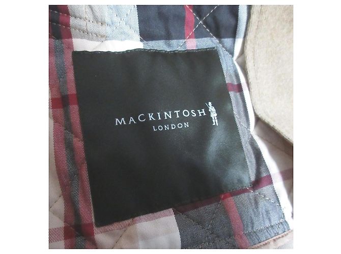 Autre Marque Mackintosh London Steppmantel aus Wolle Beige - Ansicht 6