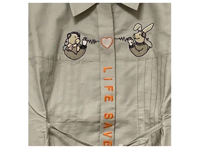 Autre Marque Camisa bordada CASTELBAJAC Beige - vista 2