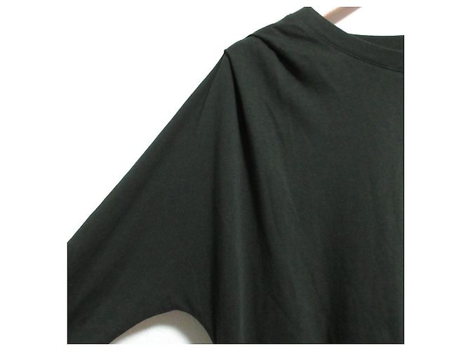 Autre Marque Camiseta de algodón asimétrica con drapeado Dries Van Noten Verde Verde oliva - vista 5
