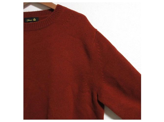 Autre Marque Drawer 7G Kaschmir-Pullover Rundhals Braun - Ansicht 4