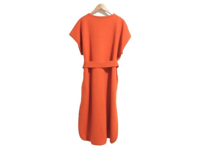 Autre Marque CristaSeya Woll-Kaftan-Kleid Orange - Ansicht 2