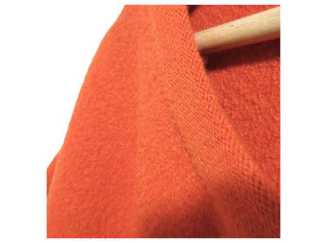Autre Marque CristaSeya Woll-Kaftan-Kleid Orange - Ansicht 3