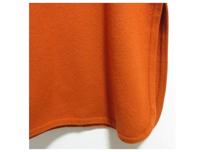 Autre Marque CristaSeya Woll-Kaftan-Kleid Orange - Ansicht 7