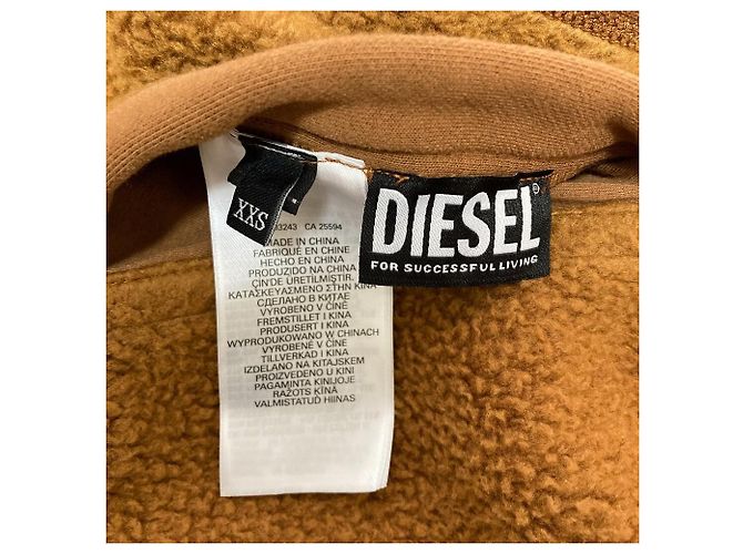 Autre Marque DIESEL S-RUMMES-ZIP-REV Boa Zip Hoodie Braun - Ansicht 4