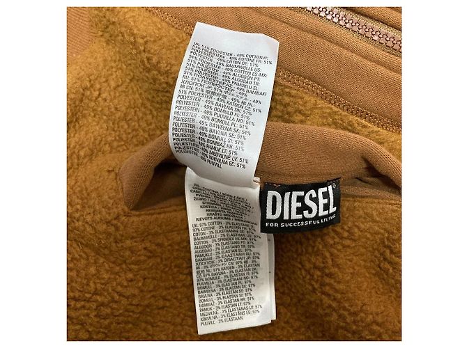 Autre Marque DIESEL S-RUMMES-ZIP-REV Boa Zip Hoodie Braun - Ansicht 6