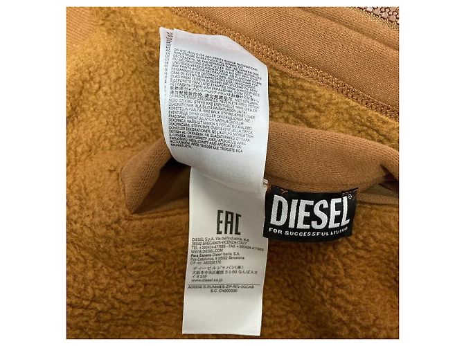 Autre Marque DIESEL S-RUMMES-ZIP-REV Boa Zip Hoodie Braun - Ansicht 8