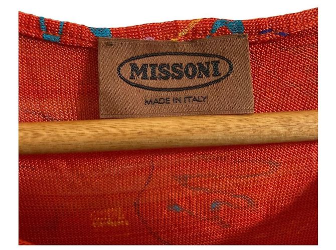 Autre Marque Missoni Stricktop mit Logo-Print Rot - Ansicht 4
