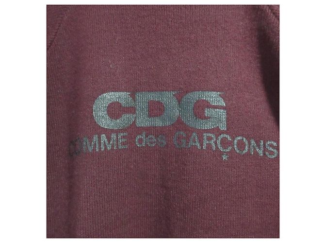 Autre Marque Cárdigan de lana Comme des Garcons Castaño Burdeos - vista 5