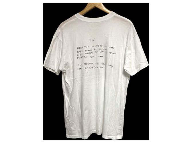 Autre Marque Camiseta ANINE BING WALKER TEE LYRICS Blanco - vista 2