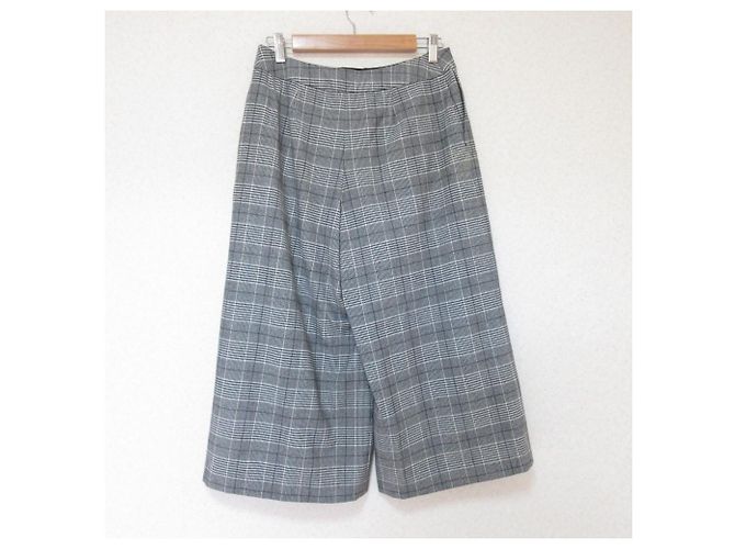 Autre Marque AMACA Glen Check Wide Pants Marrone - vista 2