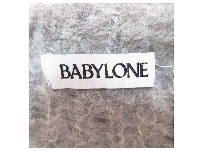 Autre Marque Babylone LAGOPOLANE Mohair Strickpullover Braun - Ansicht 6