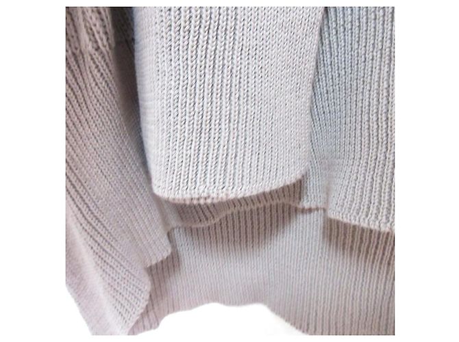 Autre Marque Deuxieme Classe Strickpullover aus Baumwolle mit V-Ausschnitt Braun - Ansicht 5