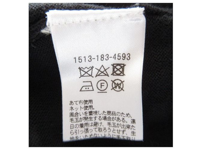 Autre Marque UNITED ARROWS V-Ausschnitt Pullover Schwarz - Ansicht 7