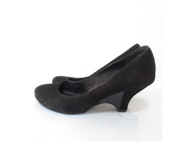 Autre Marque Décolleté Diana in camoscio Nero - vista 2