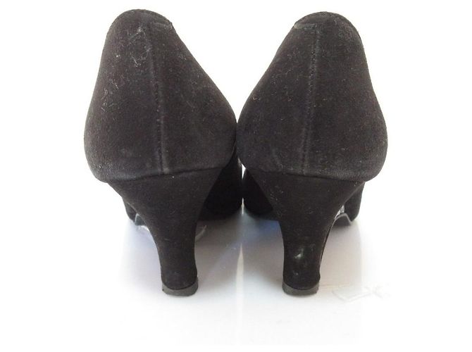 Autre Marque Décolleté Diana in camoscio Nero - vista 3