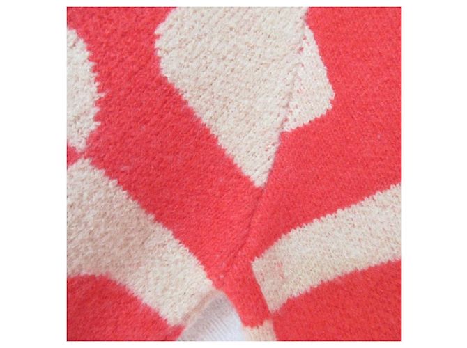 Autre Marque Cardigã de malha doll up oops Vermelho Bege - vista 4