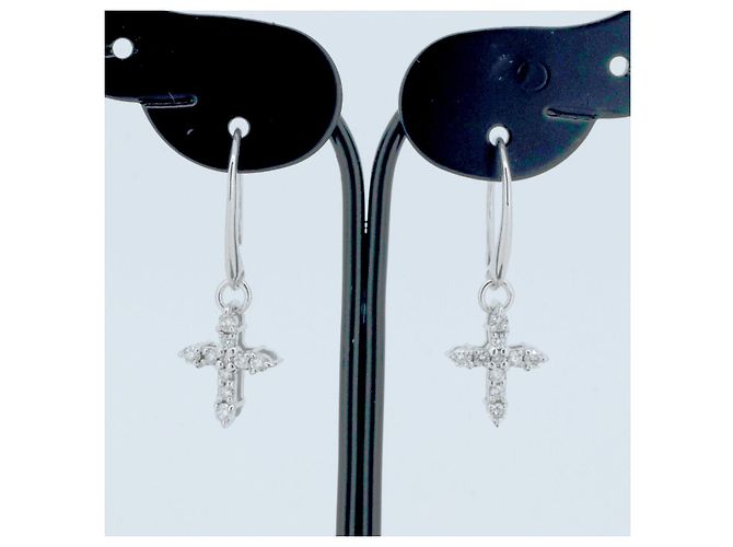Autre Marque Orecchini Star Jewelry Au750 Diamante Argento - vista 5