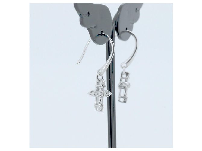 Autre Marque Orecchini Star Jewelry Au750 Diamante Argento - vista 6