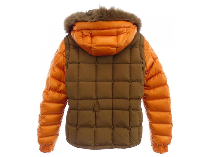 Chaqueta de Plumas Moncler BIENVENU 2way Castaño Naranja - vista 2