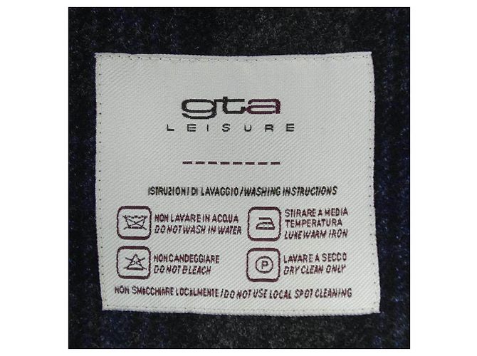 Autre Marque G.T.A Check Wool Jacket Blue - view 4