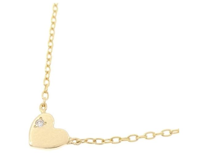Autre Marque Collana Cuore con Diamanti Au750 D'oro - vista 3
