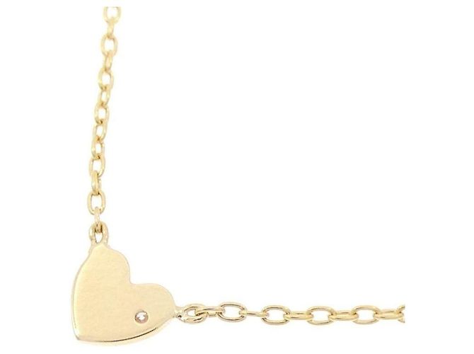 Autre Marque Collana Cuore con Diamanti Au750 D'oro - vista 4
