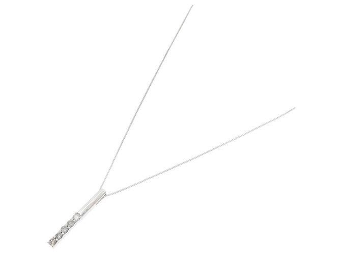 Autre Marque Collana in oro bianco Au750 e diamanti Argento - vista 2
