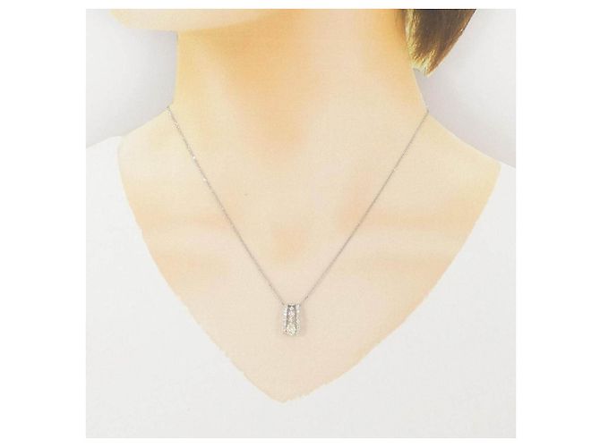 Autre Marque Collana in diamanti Pt900/Pt850 Argento - vista 6