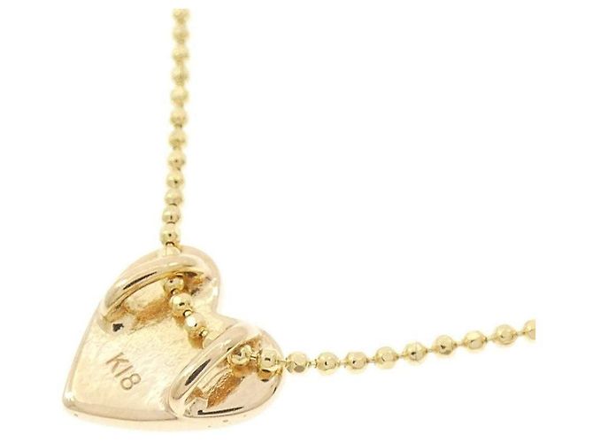 Autre Marque Collana Cuore con Diamanti Au750 D'oro - vista 4