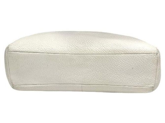 Borsa Coach in pelle martellata Bianco Crudo - vista 3