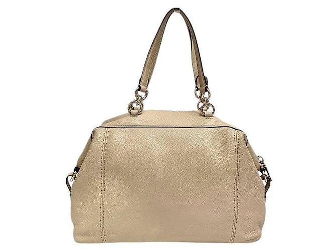 Borsa Coach Lennox in pelle martellata Beige - vista 2