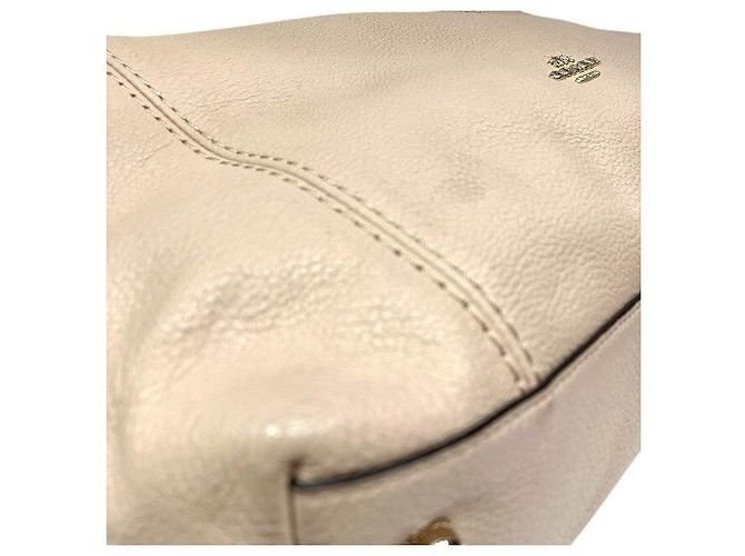 Borsa Coach Lennox in pelle martellata Beige - vista 8
