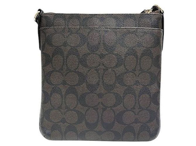 Borsa a tracolla Coach Signature PVC Marrone - vista 2