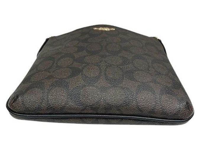 Borsa a tracolla Coach Signature PVC Marrone - vista 3