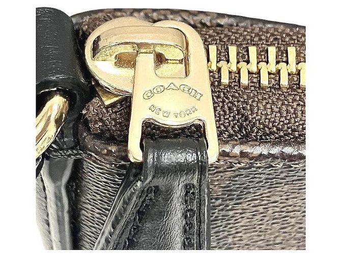 Borsa a tracolla Coach Signature PVC Marrone - vista 6