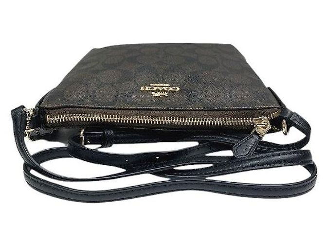Borsa a tracolla Coach Signature PVC Marrone - vista 9