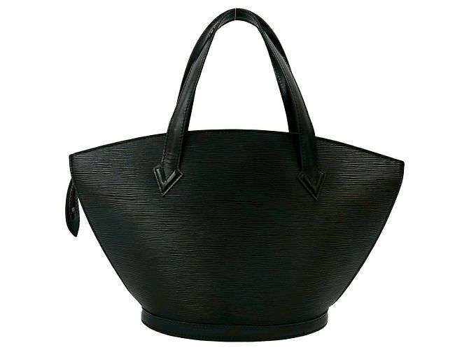 Borsa a mano Louis Vuitton Saint Jacques in pelle Epi Nero - vista 3
