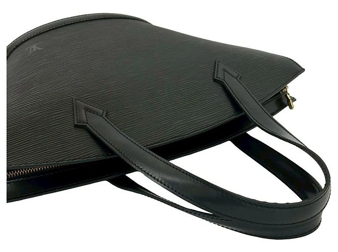 Borsa a mano Louis Vuitton Saint Jacques in pelle Epi Nero - vista 4