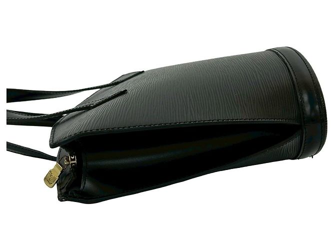 Borsa a mano Louis Vuitton Saint Jacques in pelle Epi Nero - vista 5