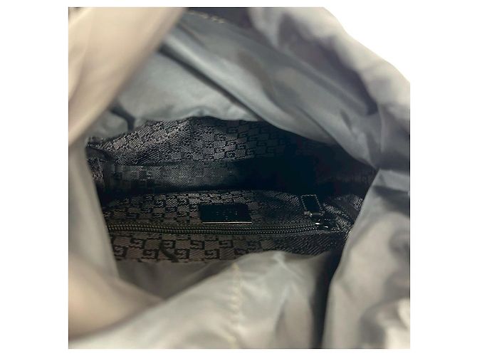 Zaino Gucci in nylon e pelle Nero - vista 10