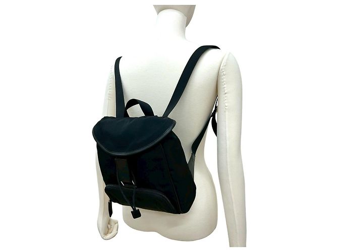 Zaino Gucci in nylon e pelle Nero - vista 2