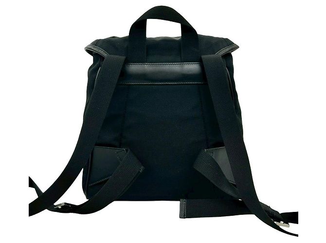 Zaino Gucci in nylon e pelle Nero - vista 3