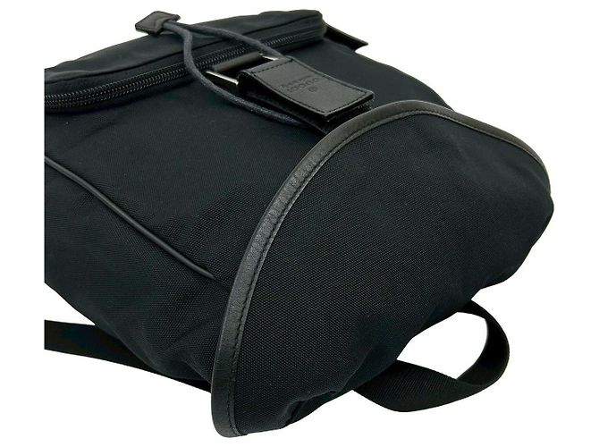 Zaino Gucci in nylon e pelle Nero - vista 4