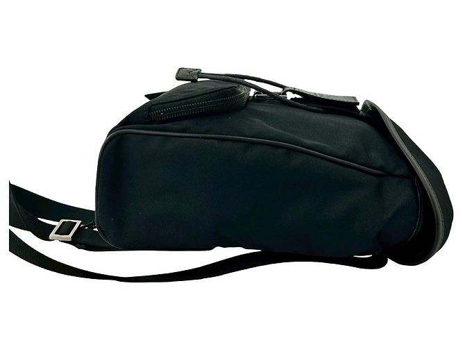 Zaino Gucci in nylon e pelle Nero - vista 7