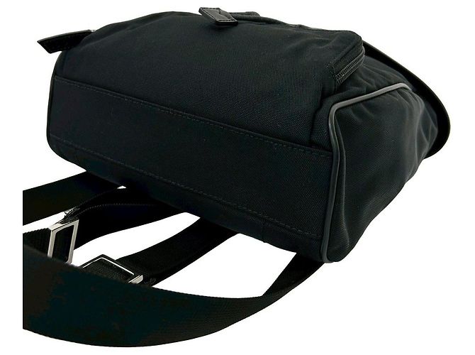 Zaino Gucci in nylon e pelle Nero - vista 9