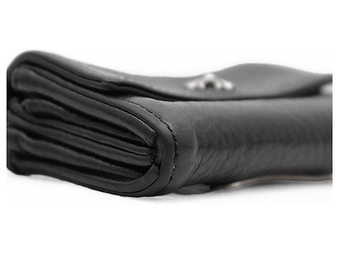 Chrome Hearts TINY WALLET Monedero de cuero Negro - vista 12
