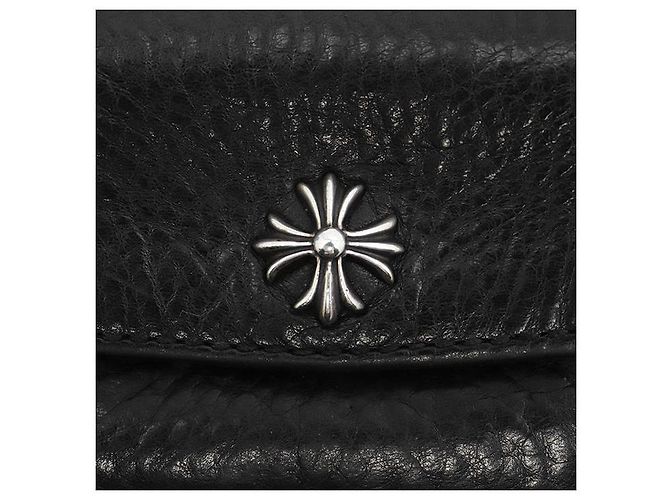 Chrome Hearts TINY WALLET Monedero de cuero Negro - vista 2