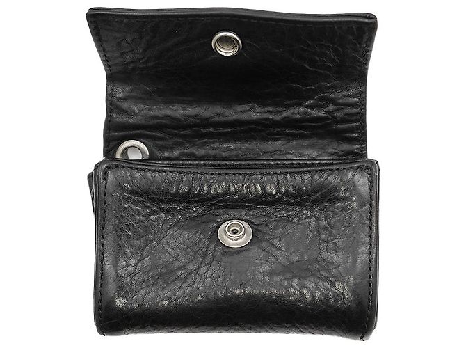 Chrome Hearts TINY WALLET Monedero de cuero Negro - vista 7