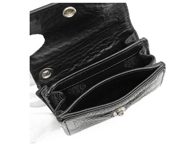 Chrome Hearts TINY WALLET Monedero de cuero Negro - vista 9