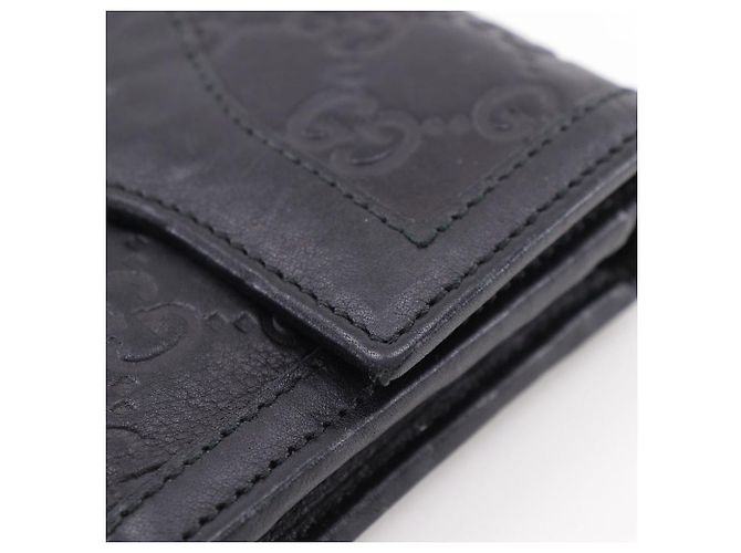 Gucci Interlocking G Shima Leder Geldbörse Schwarz - Ansicht 17